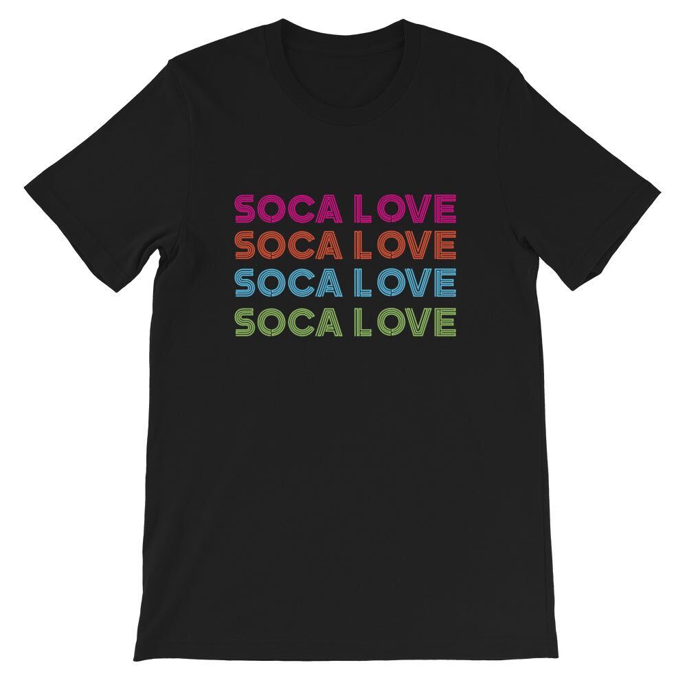 SOCA LOVE Black T-Shirt