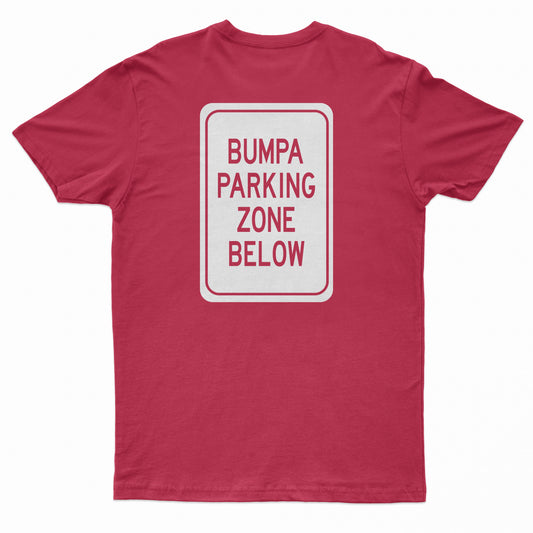Bumpa Parking Zone Below Red T-Shirt
